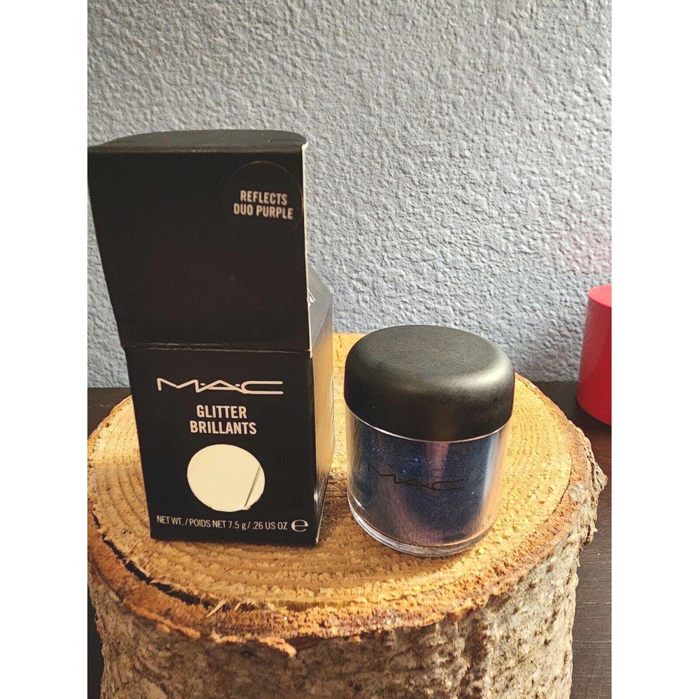 Rare New 7.5 Oz MAC Glitter Reflects Duo Purple Eyeshadow